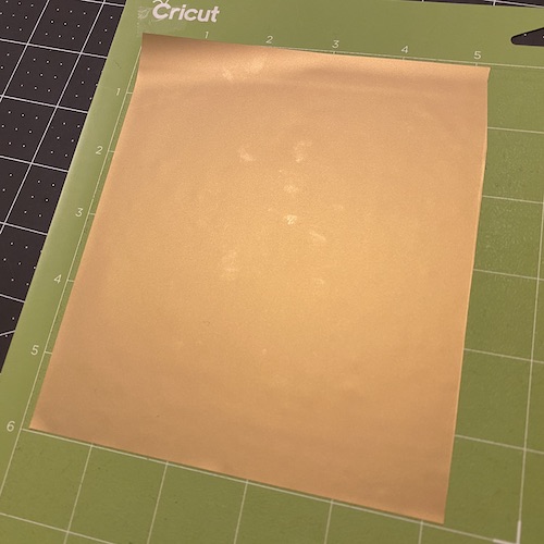 cricut everyday iron on sheet wo mat ni kotei shiteiru 