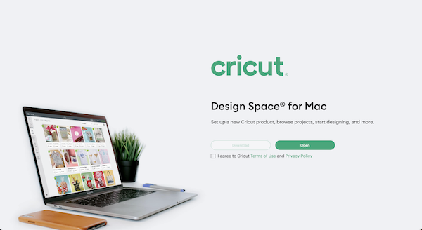 Cricut design space home page
